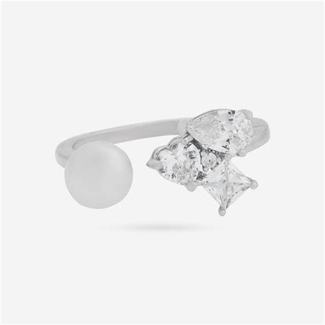 Trendy Pearl Finger Ring 174571