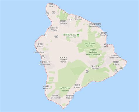 美國地圖夏威夷 – Chisoku