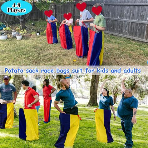 WYRJXYB 4-8 Player Potato Sack Race Bags Backyard Games for India | Ubuy