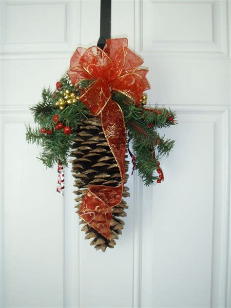 Sugar Pine Cone Door Swag. $15.00, via Etsy. | Christmas | Pinterest ...