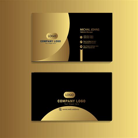 Gold Foil Business Card Design 的图像结果