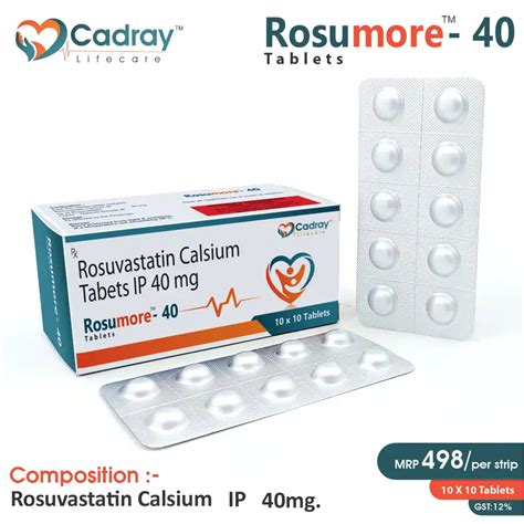 Rosumore 40 tablet (Rosuvastatin 40 mg tablet)
