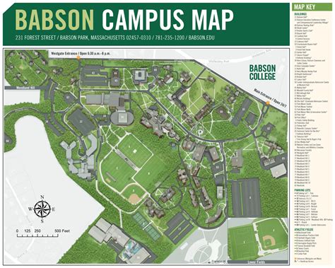 Babson College Campus Map (2025-2024) - All Maps