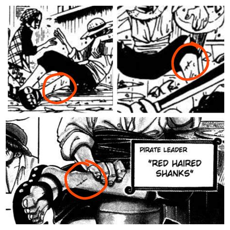 Shanks has another scar on his left leg. While rereading Chapter 1, I ...