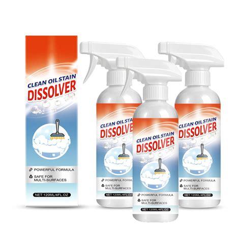 Oil Stain Dissolver Cleaner, Heavy Duty Degreaser Spray for Kitchen ...