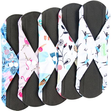 Wegreeco Bamboo Reusable Sanitary Pads (New Pattern) - Cloth Sanitary ...