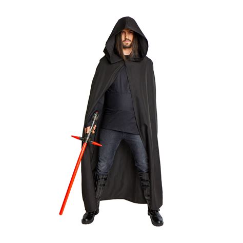 Sith Lord Kylo Ren Hooded Cape Costume Cloak Adult Black - Etsy UK
