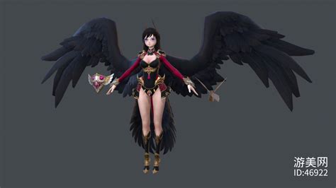 黑翼天使-cg模型免费下载-CG99