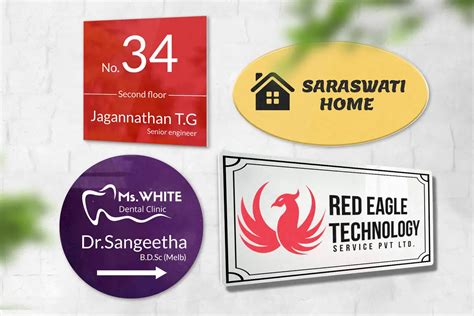 Buy Custom Printed Name Plates Online In India - Printo.in