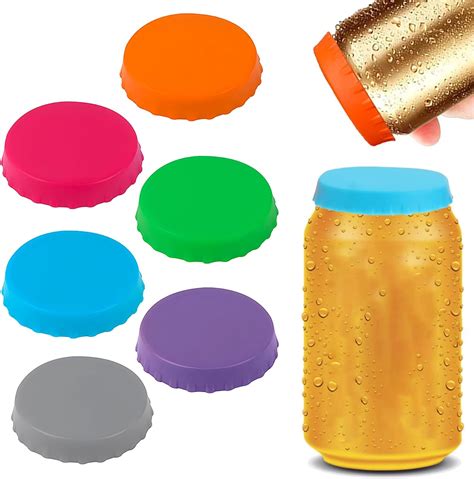 Amazon.com: CoguZed 6Pcs Silicone Soda Can Lids, BPA Free Reusable Pop ...
