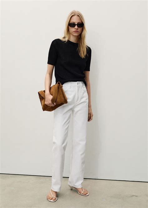 Matilda medium-rise straight-fit jeans - Women | MANGO United Kingdom