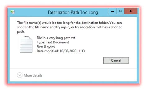 Image result for Cannot Open File Because File Path Is More than 260 Character