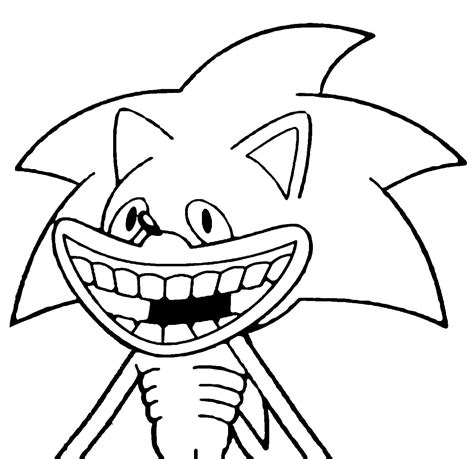 Coloring Page Shin Sonic
