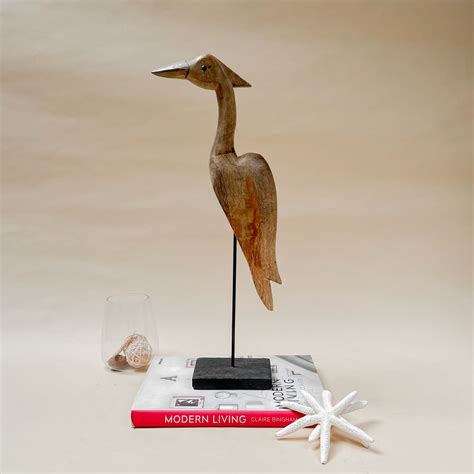 Buy Emmeline Wooden Bird Sculpture (Large) - Home Artisan