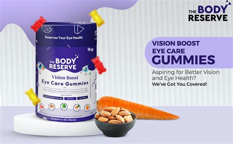 The Body Reserve Vision Boost Eye Care Gummies Enhanced with DHA ...