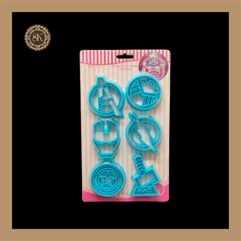 Avenger's Union Fondant Cutter | Cookie Cutter | 3D mould | Pack Of 6p ...