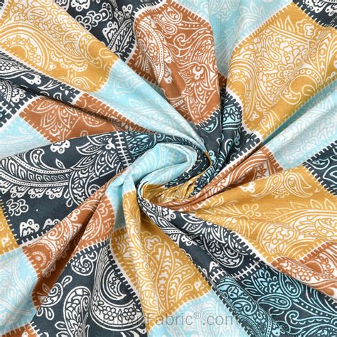 Ethnic Tiles Blue Double Bedsheet – JaipurFabric®