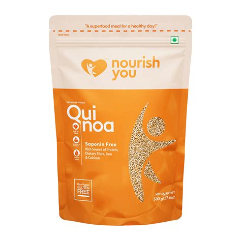 NOURISH YOU PREMIUM WHITE QUINOA - 500G – Vegan Dukan