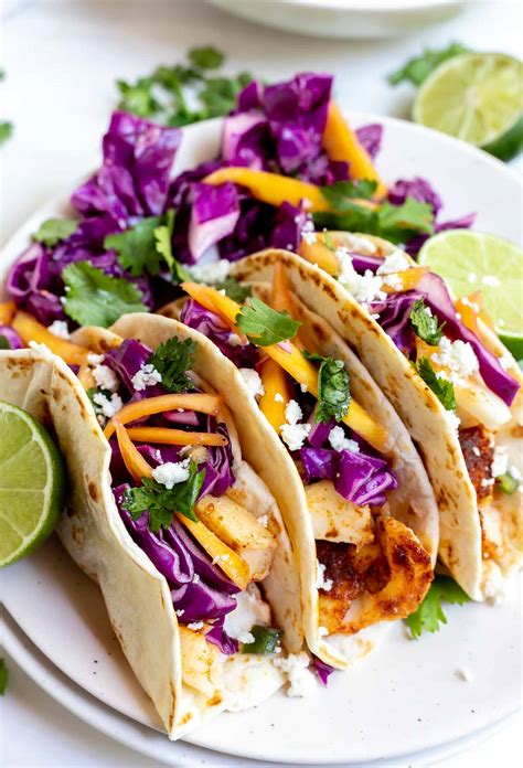 EASY BAKED FISH TACOS + MANGO SLAW :) WonkyWonderful