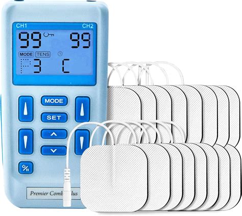 Med-Fit Professional Rechargeable Dual Channel Combined TENS & Muscle Stimulator - for Pain ...