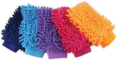 Goel Store Microfiber Super Soft Hand Glove (Pack of 4) Duster Washing ...