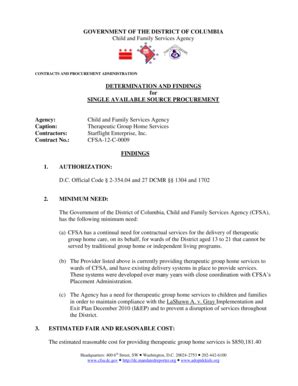 Fillable Online app ocp dc Therapeutic Group Home Services - app ocp dc ...