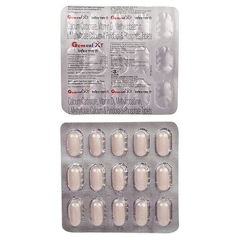 Gemcal Xt - Strip of 15 Tablets : Amazon.in: Fashion