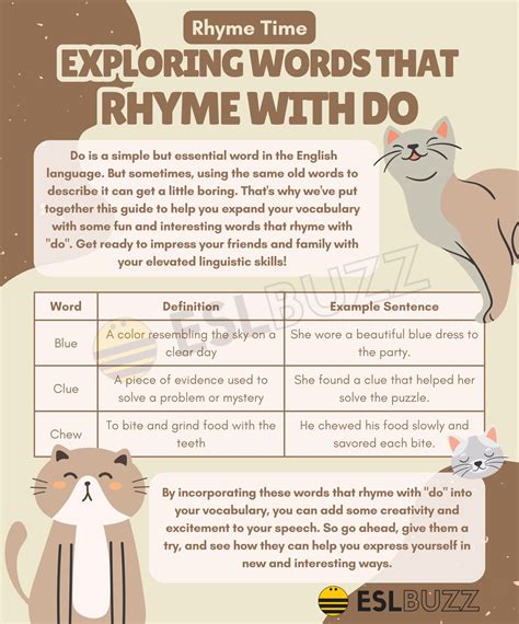 Rhyming Words With Do at Robert Leverett blog