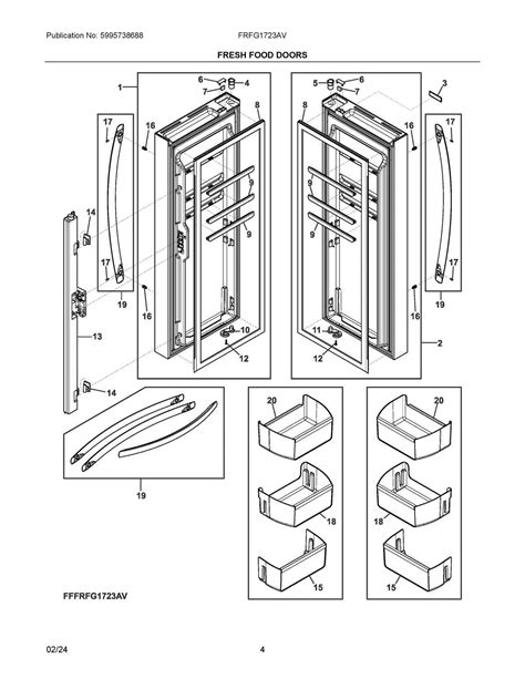 Refrigerator Door Parts Diagram and Function Overview