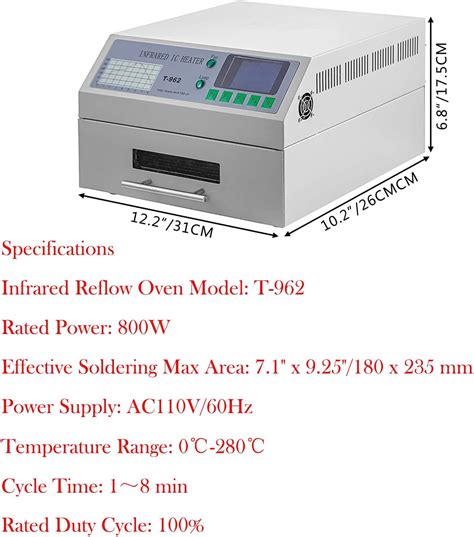 COMAAM T962A T962 Desktop Reflow Oven Soldering Station India | Ubuy
