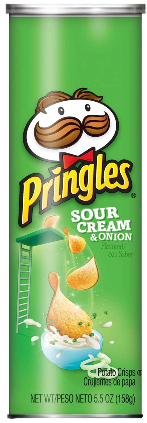 Pringles Potato Crisps Chips, Original, Salt & Vinegar, BBQ, Sour Cream ...