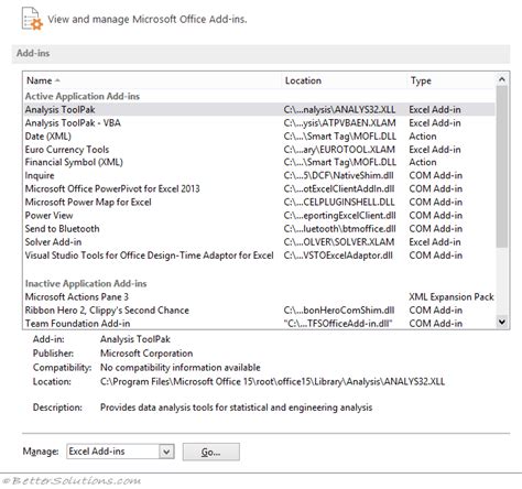 Image result for Microsoft Excel Data Analysis Add-In