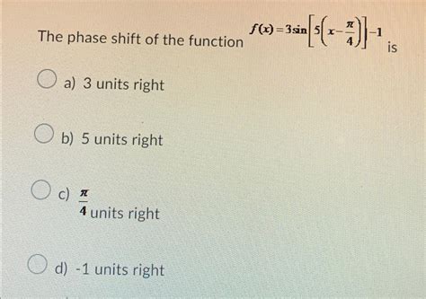 Image result for Phase Shift Function