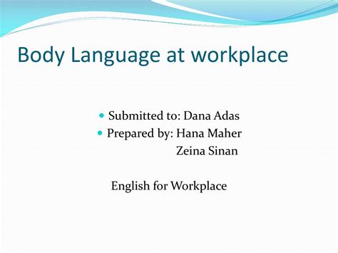 Image result for Body Language Examples at Work