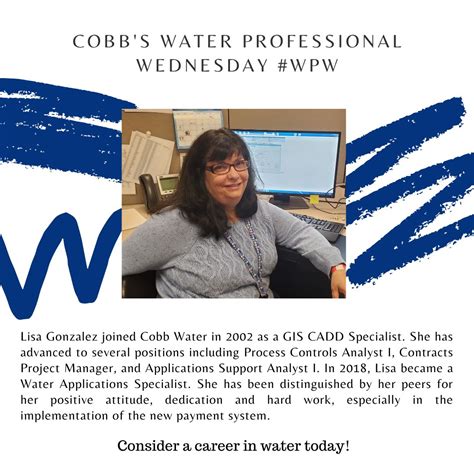 #waterprofessionalwednesday #waterprofessional | Cobb County Water System