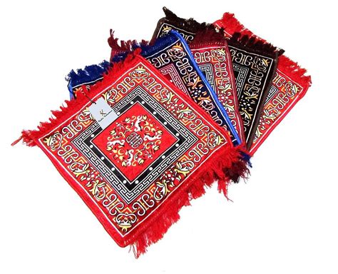 Buy Kuber Industries Velvet Pooja Mat Set of 4 Pcs - 24"x24 ...