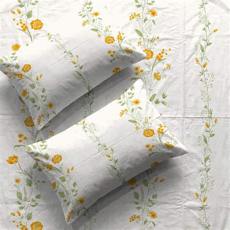 Urban Space Serene 100% Cotton 200 TC Bedsheet for King Bed, King ...