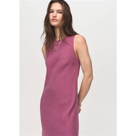 マンゴ MANGO ロングワンピース .-- CAVA （ピンク） -靴＆ファッション通販 ロコンド〜自宅で試着、気軽に返品