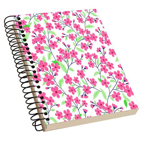 Art Decor Spiral Bound Notebook, Single Rule Notebook, Size : A5 ...