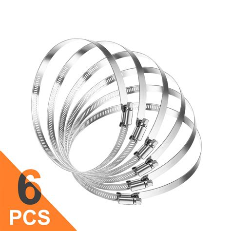 Snapklik.com : 3 Inch Hose Clamp Adjustable 304 Stainless Steel Duct ...