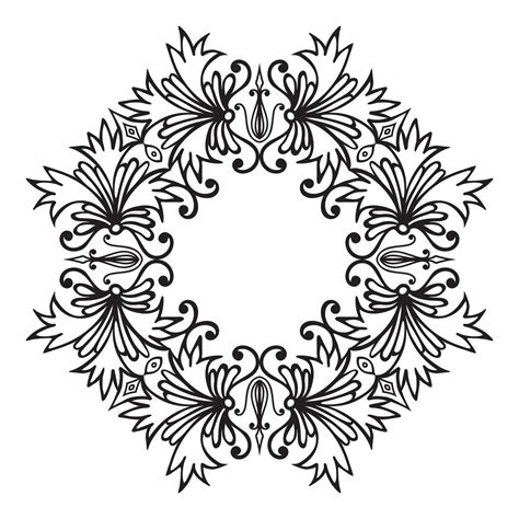 Hand drawing zentangle floral decorative frame 12803692 Vector Art at ...