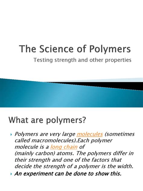 Image result for Free Science Lessons Polymers
