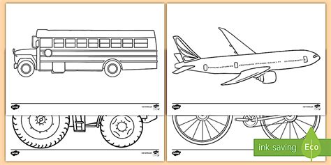 Transportation Coloring Worksheet 的图像结果