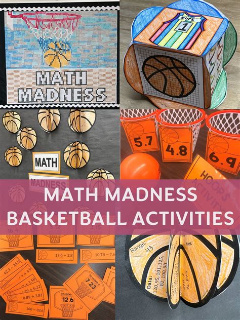 Math Madness Basketball Themed Activities in 2025 | Math madness, Math ...