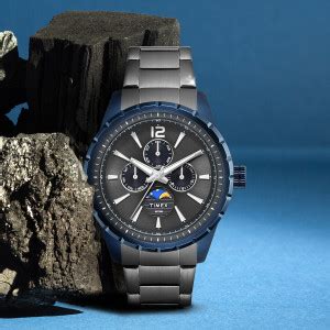 TIMEX Moon Phase Multifunction, Gunmetal Dial Analog Watch - For Men ...