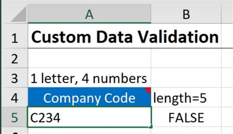 Custom Data Validation Excel From a Range 的图像结果