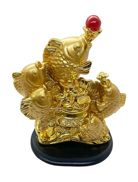 Buy Natchcart Exclusive Fengshui Polyresin Arowana Fish Showpiece for ...