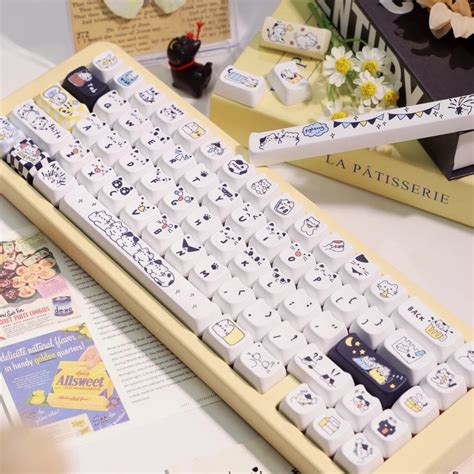 [SoulCat] Black and White Cats Keycaps – Neo Macro