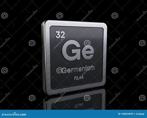 Germanium Ge, Element Symbol from Periodic Table Series Stock Illustration - Illustration of ...
