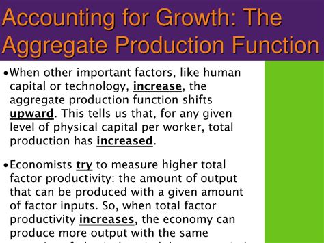 PPT - Accounting for Growth: The Aggregate Production Function ...